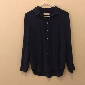 Relaxed silk shirt